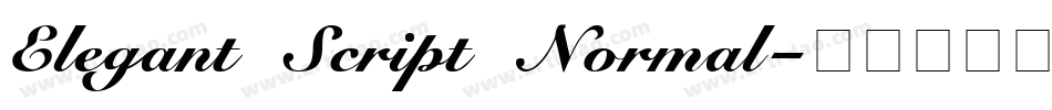 Elegant Script Normal字体转换